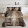 Erosebridal Oil Painting Bedding Set, Queen Size, Hippie Brown, Retro Tie-Dye Quilt with 2 Pillowcases view 1
