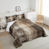 Erosebridal Oil Painting Bedding Set, Queen Size, Hippie Brown, Retro Tie-Dye Quilt with 2 Pillowcases view 4