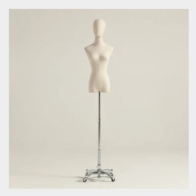 Female Dress Form Mannequin Torso with Adjustable Metal Base, Color B, Medium, 1 Piece