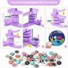 Zimiking Button Maker Badge Machine, 58/32/25 mm, DIY Badge Press Kit with 300 Plastic Button Parts view 3