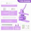 Zimiking Button Maker Badge Machine, 58/32/25 mm, DIY Badge Press Kit with 300 Plastic Button Parts view 4