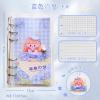 Kawaii Original Cute Girl Heart Coil Notebook Set with Removable Pages view 2