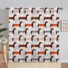 ANHOPE Dachshund Puppy Piano Dog Blackout Curtains with Eyelets, 2-Piece Set, H 229 x W 117 cm view 1