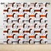 ANHOPE Dachshund Puppy Piano Dog Blackout Curtains with Eyelets, 2-Piece Set, H 229 x W 117 cm view 2
