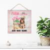 NABRAND Farm Fresh Tulips Dog Signs, Rustic Wood Decor, 30 x 30 cm view 3