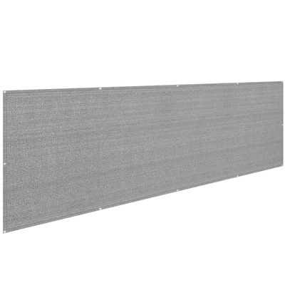 IBOWZ Balcony Privacy Screen, HDPE Mesh, 85% Blockage, Gray, 60 x 300 cm