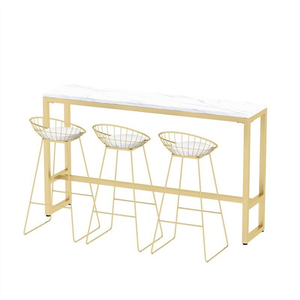 BNNP Bar Table for Home, Living Room or Kitchen, Without Chairs, for Small Spaces (120 × 40 × 105 cm)