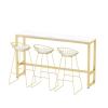 BNNP Bar Table for Home, Living Room or Kitchen, Without Chairs, for Small Spaces (120 × 40 × 105 cm) view 1