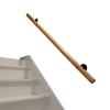 SENNIAN Solid Wood Stair Handrail, 1–20 ft, Wall-Mounted Round Handrail Set view 1