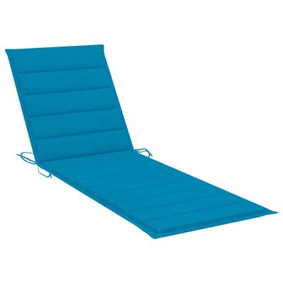 INLIFE Blue Sun Lounger Cushion 200 x 60 x 3 cm Fabric