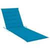 INLIFE Blue Sun Lounger Cushion 200 x 60 x 3 cm Fabric view 1