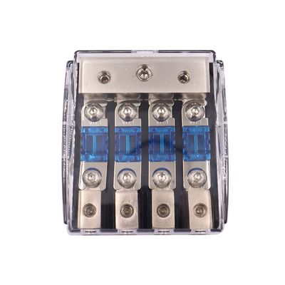 Zinc Alloy Nickel-Plated Mini AFS Fuse Holder, 4-in-1