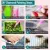 DIY 5D Diamond Painting Full Drill Kit, Street Scene Roses, 40 x 120 cm, Square Drill view 4