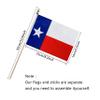LoveVC Set of 50 National Flags on Wooden Sticks, Mini Hand Flags, 12.7 x 20.3 cm view 2