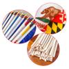 LoveVC Set of 50 National Flags on Wooden Sticks, Mini Hand Flags, 12.7 x 20.3 cm view 3