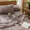 MooMee Bedding Set, Duvet Cover, 100% Washed Cotton, Linen-Like, Textured, Breathable, Soft, Comfortable, Mauve Brown, Oversized King view 2