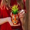 Disney Bambi Mini Ceramic Planter, 5 in, with Artificial Succulent view 2