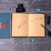 A/R Diary with Dragon Embossing | Durable Vintage Notebook with Embossed Dragon Eye Design view 2