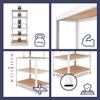 shelfplaza Home 190 x 80 x 60 cm White Workbench Shelving Unit with 6 Shelves view 2