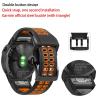 GANYUU 22 mm/26 mm Silicone Easyfit Band for Garmin Fenix 7, 7X, 6, 5, 5 Plus, 935, 945, Fenix 6X, 5X, 3, 3HR, S60 and S62 Watches, Black/Green view 4