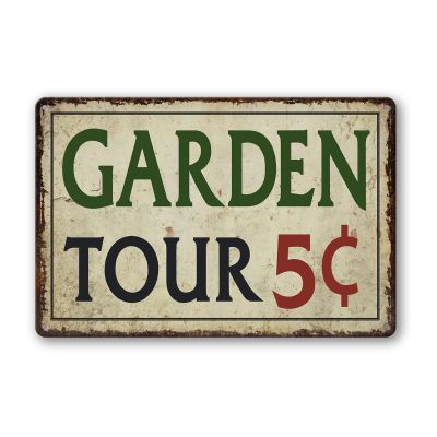 Vintage Hummingbird Secret Garden Metal Sign, 20 x 30 cm