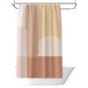 Nordic Abstract Color-Block Waterproof Shower Curtain, 240 x 175 cm (W x H) view 2