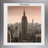 Monzetta Deluxe Picture Frame 65 x 115 cm, Matte Silver, Anti-Glare Front view 2