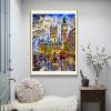 5D Big Ben & Street Scene Diamond Painting Kit, Full Drill, 30.5 x 40.6 cm view 2