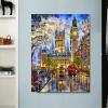 5D Big Ben & Street Scene Diamond Painting Kit, Full Drill, 30.5 x 40.6 cm view 3