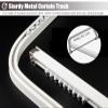 ZIMGOD Flexible Ceiling Curtain Track, White, 100 cm/3.2 ft view 3