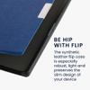 kwmobile Folio Case Compatible with Kobo Aura Edition 1, Faux Leather, Blue view 2