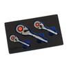 Stubby Ratchet Set, 90-Tooth, Reversible, 1/4", 3/8", 1/2" view 1