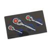Stubby Ratchet Set, 90-Tooth, Reversible, 1/4", 3/8", 1/2" view 3