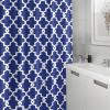 Geometric Shower Curtain, Waterproof Polyester Bathroom Curtain with Hooks, Home & Hotel Decor, 96 x 72 in (W x H) view 2