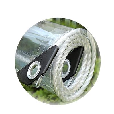 KUYT Clear Tarpaulin for Indoor and Outdoor Use, 4 m x 5 m
