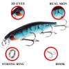 Comcapy 1-Piece 110 mm, 14 g Sinking Minnow Fishing Lure, Hard Bait Wobbler Crankbait Swimbait, Color NO3 view 2