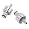 Jufjsfy 2-Piece 304 Stainless Steel Carbonation Caps, 5/16 Barb, for PET Beverage Bottles, Homebrew Kegging view 4