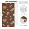 Autumn Hand Towels with Artistic Pattern, Highly Absorbent, Soft Guest Towels, 71.1 x 35.6 cm view 2