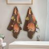 Autumn Hand Towels with Artistic Pattern, Highly Absorbent, Soft Guest Towels, 71.1 x 35.6 cm view 4