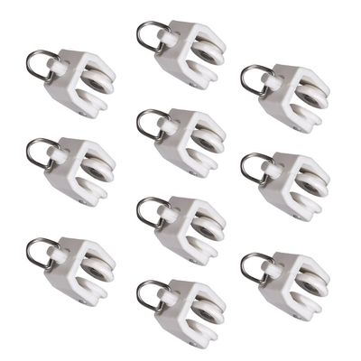 10-Piece Plastic Curtain Track Set