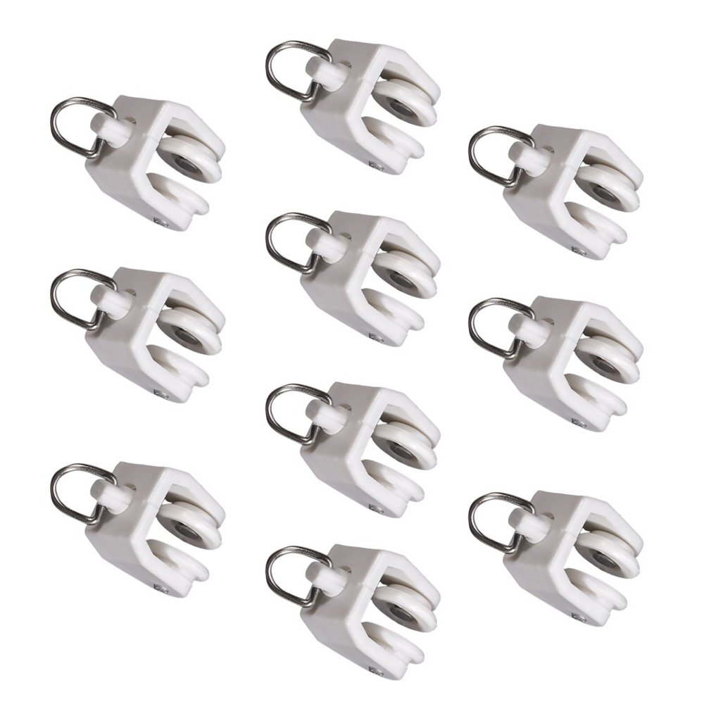 10-Piece Plastic Curtain Track Set