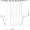 YTITILUCK Dandelion Shower Curtain, Psychedelic Floral Pattern, Gray, 225 x 180 cm view 3