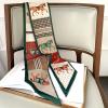 REACHYEA Wall-Mounted Corner Shelf, Wooden, Carved, 2-Tier, White view 3