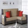 Estoralis | BERET | Modern Chaise Lounge Cover | Durable Jacquard Fabric | Champagne | Right-Arm Chaise Lounge, 180 x 255 cm view 2