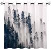 ANHOPE Misty Mountain Forest Blackout Curtains with Eyelets, 2-Pack, 183 x 117 cm view 2