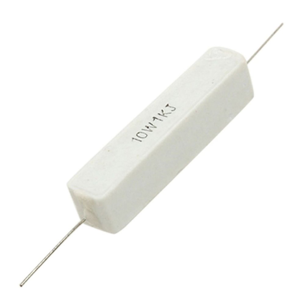 Wresetly 10-Pack 1 kΩ 5% Ceramic Cement Resistors, 10 W