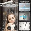 30.5 cm Rain Shower System with Tub Spout, Waterfall Showerhead, Rough-In Valve Body and Trim Kit, Polished Chrome view 3