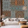 Feeby XXL Orange Arabesque Mosaic Tile Photo Wallpaper, 100 x 70 cm view 3