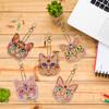 XIANXIAN Diamond Painting Keychains, 5-Piece DIY Diamond Art Keychain Set view 3