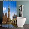 KIYAYO London Big Ben Shower Curtain, 200 x 200 cm, Multicolor view 3